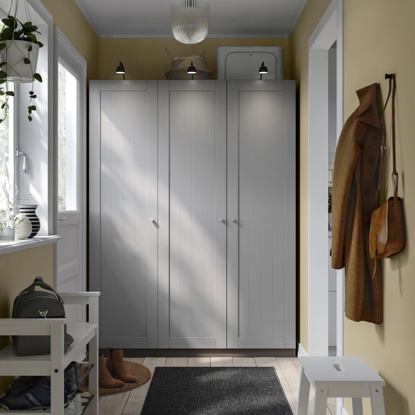PAX / GULLABERG wardrobe combination, dark grey/dark grey, 150x60x201 cm