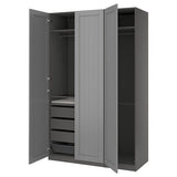 PAX / GULLABERG wardrobe combination, dark grey/grey, 150x60x236 cm