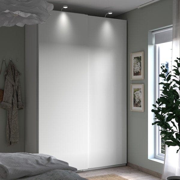 Ikea PAX / HASVIK - Wardrobe combination, white/white,150x66x236 cm