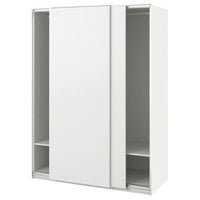 PAX / HASVIK wardrobe combination, white/white, 150x66x201 cm