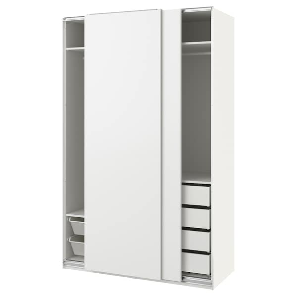 Ikea PAX / HASVIK - Wardrobe combination, white/white,150x66x236 cm