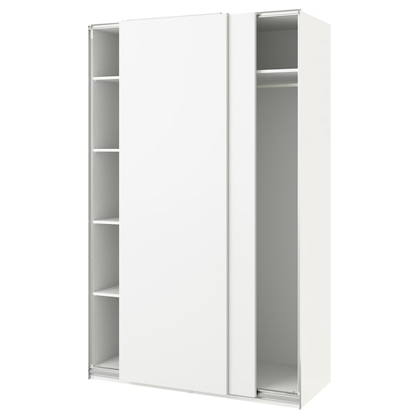 PAX / HASVIK - Wardrobe, white/white,150x66x236 cm