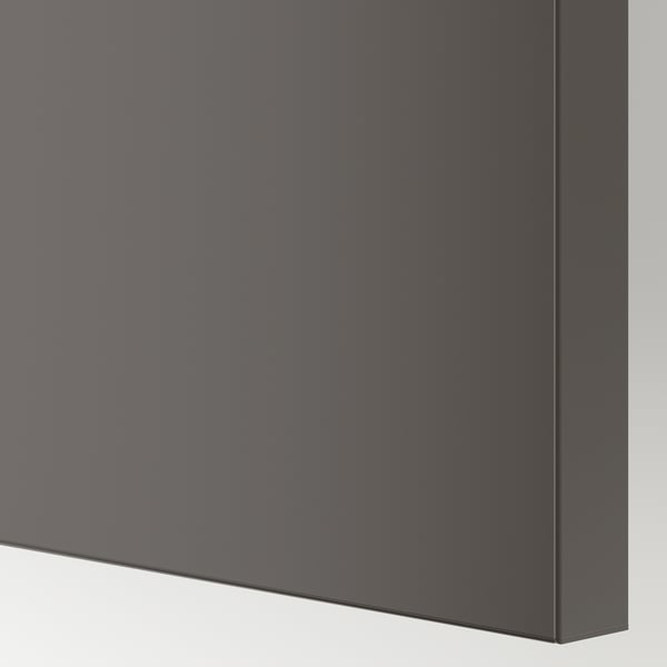 PAX / HASVIK wardrobe, dark grey/dark grey, 200x66x236 cm