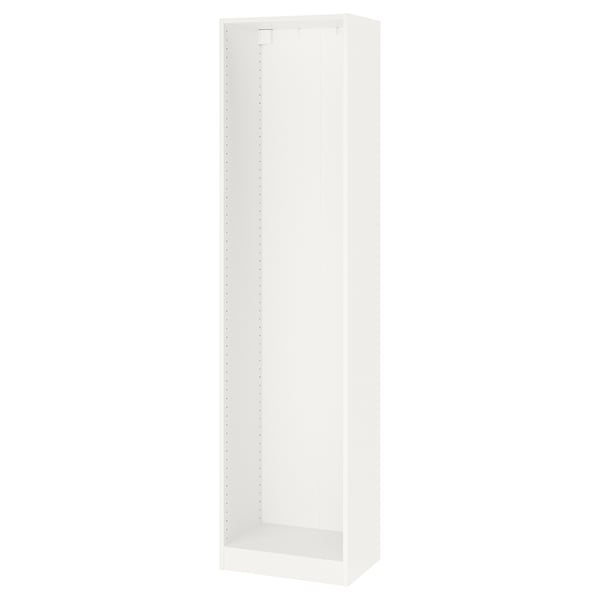 PAX wardrobe frame, white, 50x35x201 cm