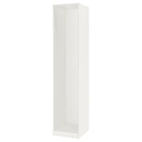 PAX wardrobe frame, white, 50x58x236 cm