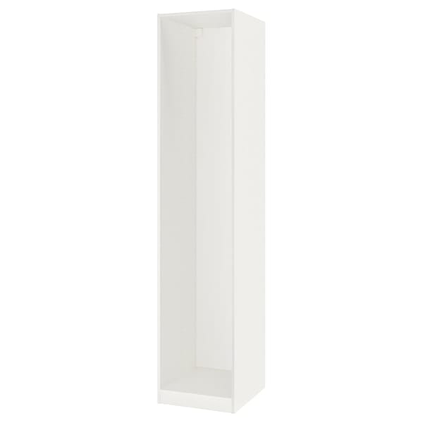 PAX wardrobe frame, white, 50x58x236 cm