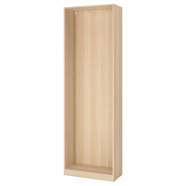 Ikea PAX - Wardrobe frame, oak effect with white stain,75x35x236 cm