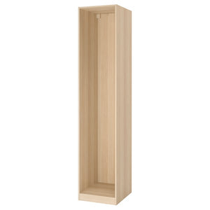 Ikea PAX - Wardrobe frame, oak effect with white stain,50x58x236 cm