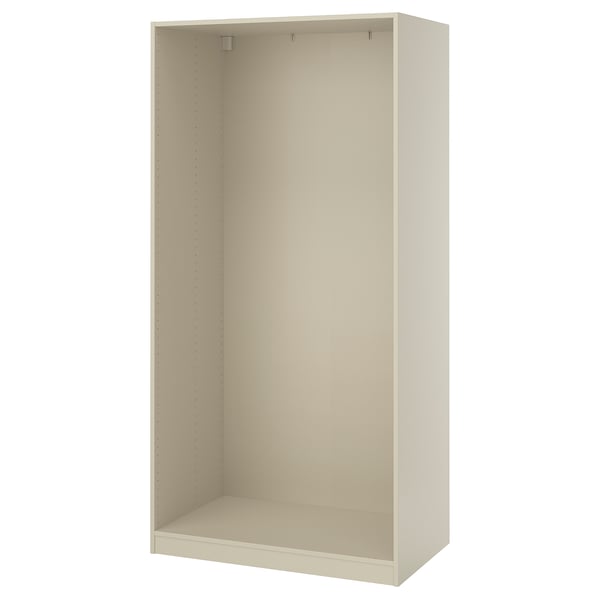 PAX wardrobe frame, grey-beige, 100x58x201 cm
