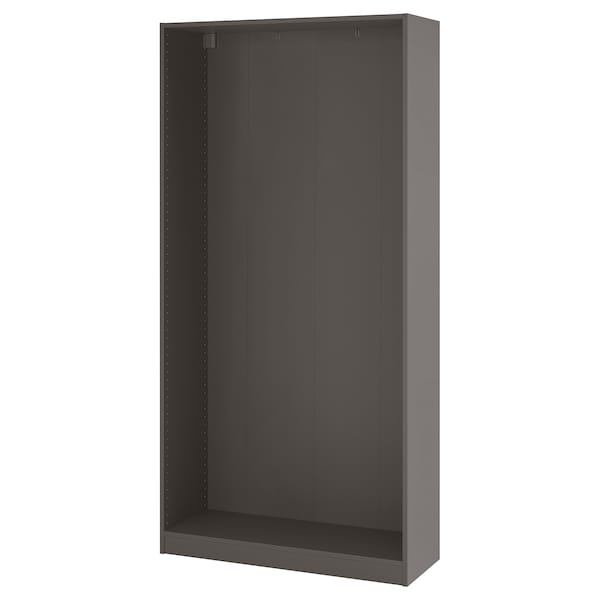 Ikea PAX - Wardrobe frame, dark grey,100x35x201 cm