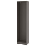 PAX wardrobe frame, dark grey, 50x35x201 cm