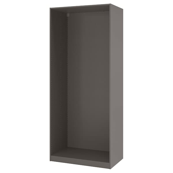 PAX wardrobe frame, dark grey, 100x58x236 cm