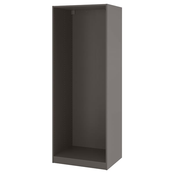 PAX wardrobe frame, dark grey, 75x58x201 cm