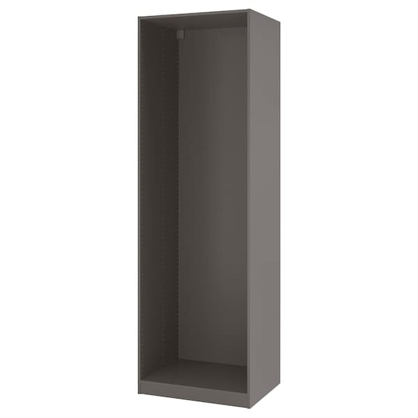 PAX wardrobe frame, dark grey, 75x58x236 cm