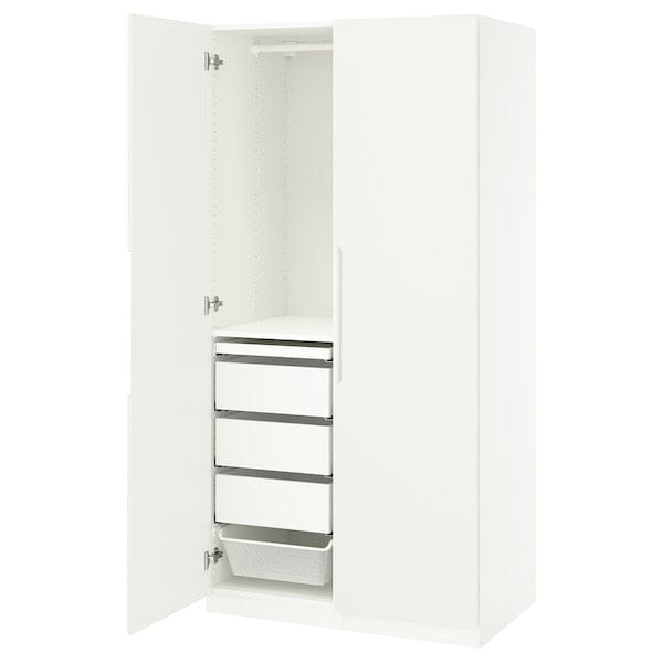 Ikea PAX / TONSTAD - Wardrobe combination, white/off-white,100x60x201 cm