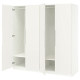 PAX / TONSTAD wardrobe combination, white/off-white, 200x60x201 cm