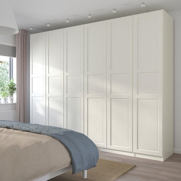 Ikea PAX / TYSSEDAL - Wardrobe combination, white/white,300x60x236 cm