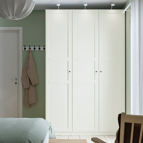 PAX / TYSSEDAL wardrobe combination, white/white, 150x60x236 cm