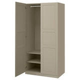 PAX / TYSSEDAL wardrobe combination, grey-beige/grey-beige, 100x60x201 cm