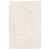 PELARKÖRSBÄR rug, low pile, light beige/leaf pattern, 160x230 cm