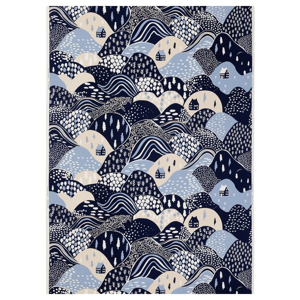 PENDELKAKTUS pre-cut fabric, mountains/multicolour, 150x300 cm