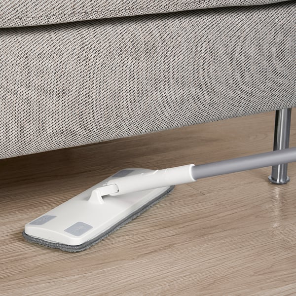 PEPPRIG microfibre pad for flat mop, grey, 10x29 cm, 2 pack