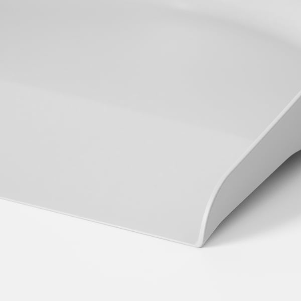 PEPPRIG dust pan and brush, grey