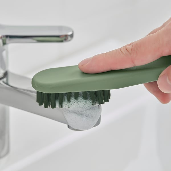 PEPPRIG scrubbing brush, set of 2, green