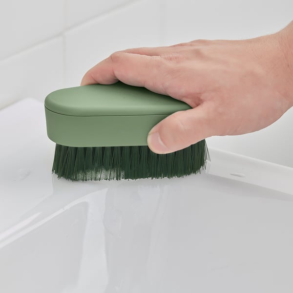 PEPPRIG scrubbing brush, set of 2, green