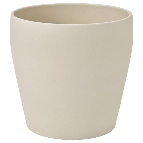 PERSILLADE plant pot, light beige, 19 cm