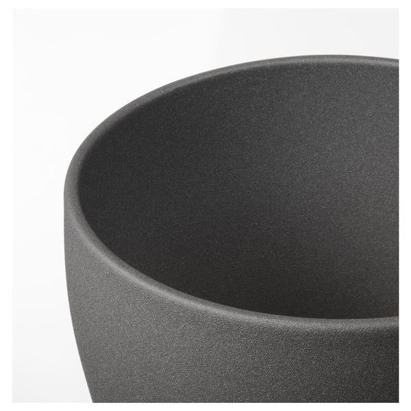PERSILLADE plant pot, dark grey, 19 cm