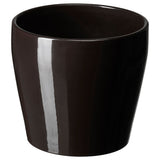 PERSILLADE plant pot, black-brown, 12 cm