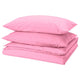 PILTANDVINGE duvet cover and 2 pillowcases, pink, 240x220/50x80 cm