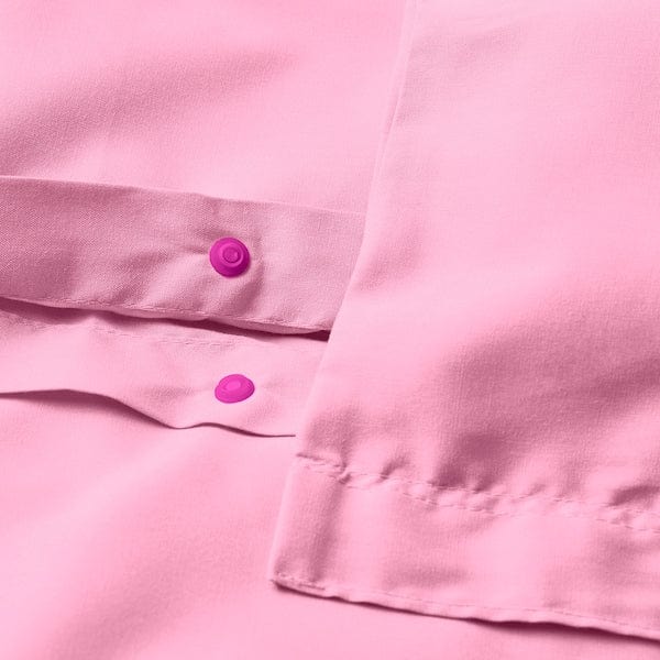 Ikea PILTANDVINGE - Duvet cover and 2 pillowcases, light pink, 240x220/50x80 cm