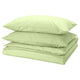 PILTANDVINGE duvet cover and 2 pillowcases, light green, 240x220/50x80 cm