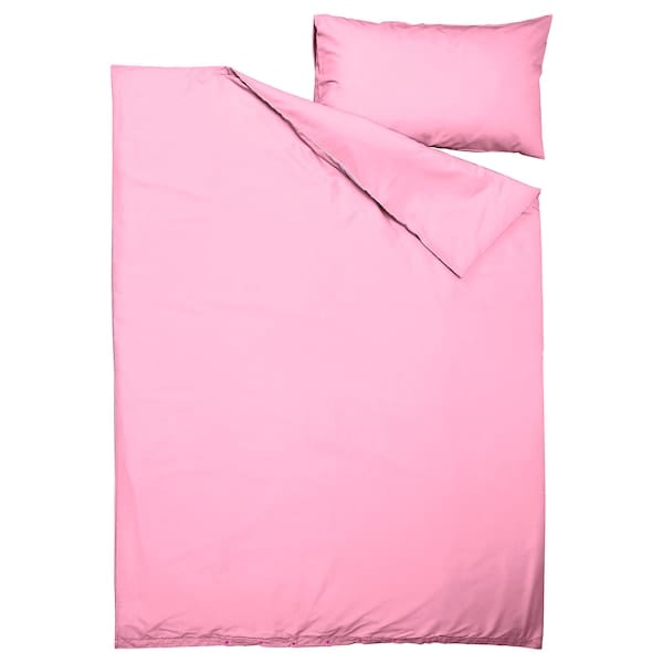 Ikea PILTANDVINGE - Duvet cover and pillowcase, light pink, 150x200/50x80 cm