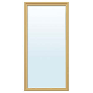 PINGSTSYREN mirror, light yellow-beige, 60x120 cm