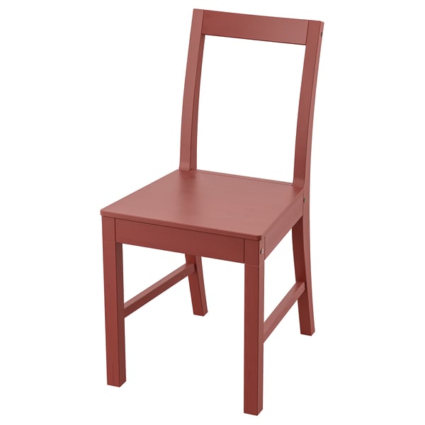PINNTORP chair, red stained, 40x83x49 cm