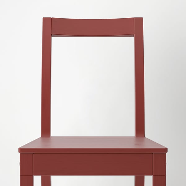 PINNTORP chair, red stained, 40x83x49 cm