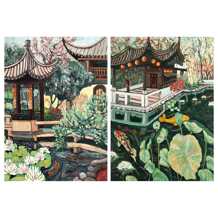PJÄTTERYD picture, graceful gazebo, 50x70 cm, 2 pack