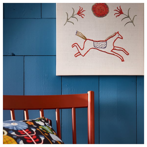 PJÄTTERYD picture, animal appliqué, 40x40 cm