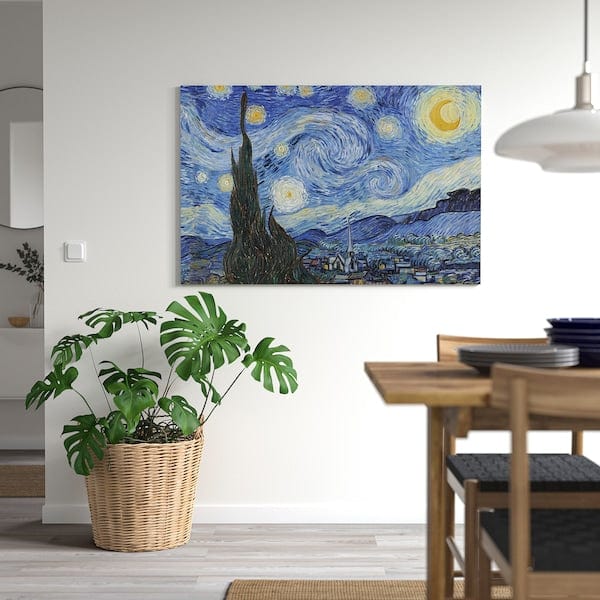 Ikea PJÄTTERYD - Picture, The Starry Night, June 1889, 118x78 cm