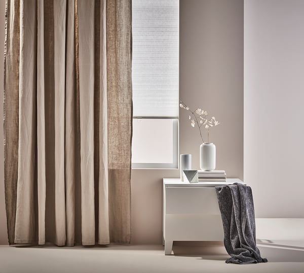 PLATSA chest of 2 drawers, white/Fonnes white, 60x57x53 cm