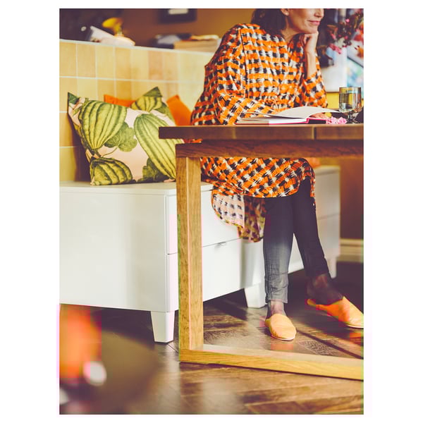 PLATSA chest of 2 drawers, white/Fonnes white, 60x57x53 cm