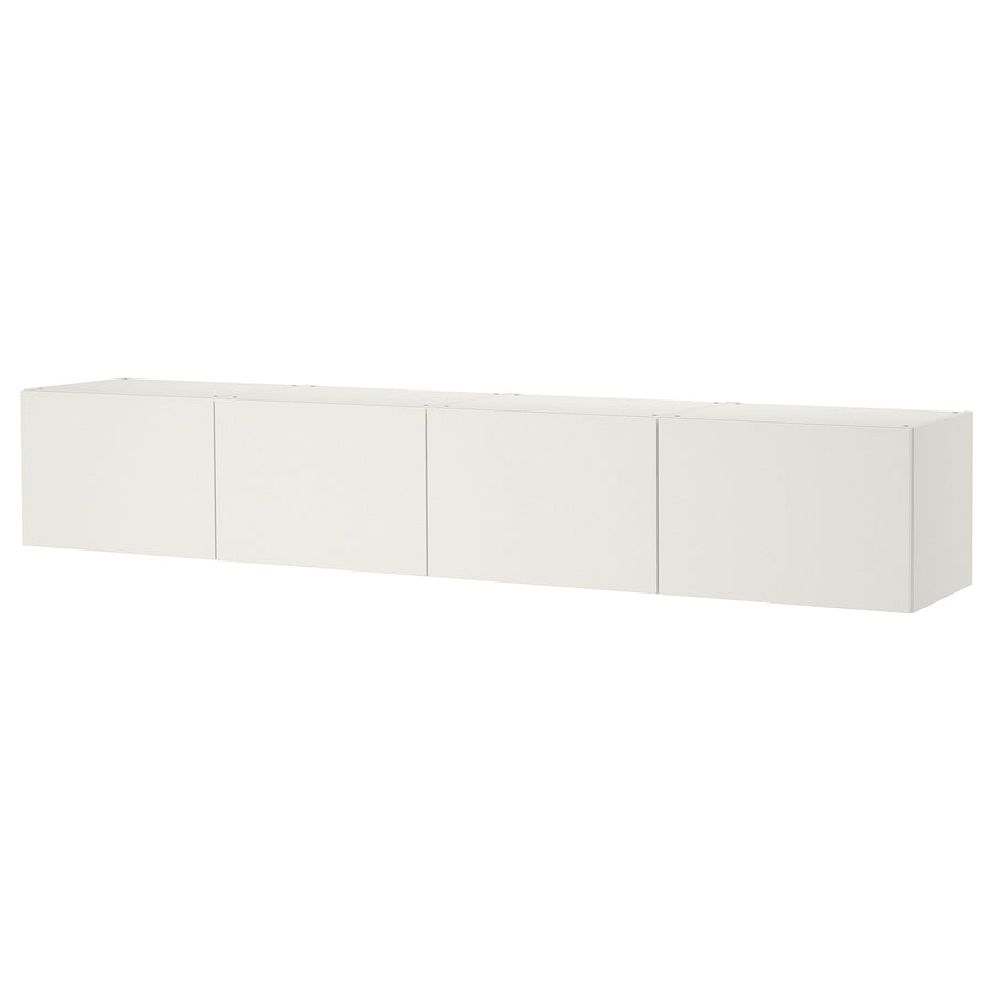 PLATSA wall storage combination, white Fonnes/white, 240x42x40 cm