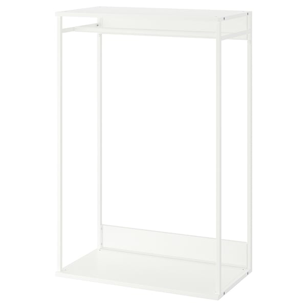PLATSA open clothes hanging unit, white, 80x40x120 cm