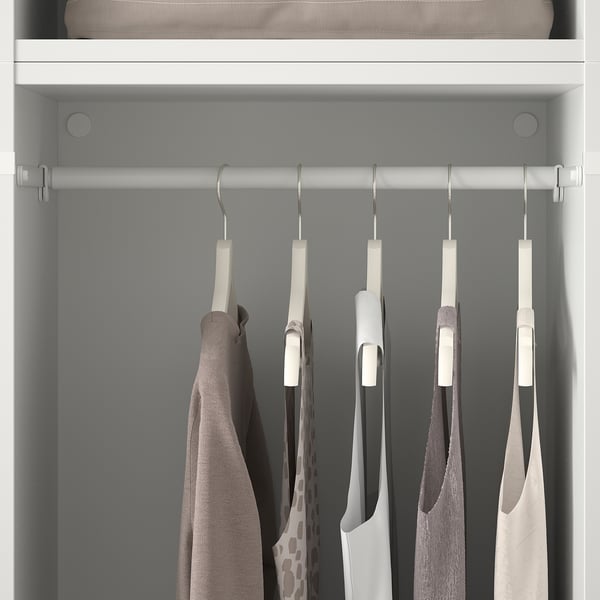 PLATSA wardrobe with 5 doors, white/Kalbåden lively pine effect, 180x57x241 cm