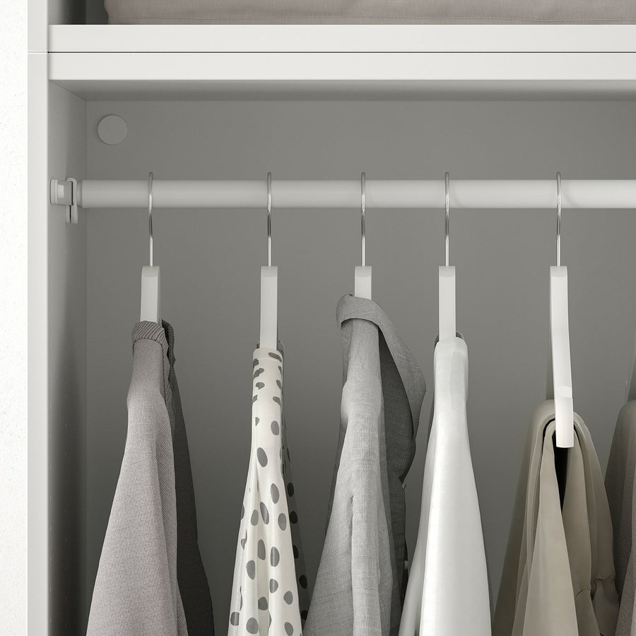 PLATSA wardrobe with 8 doors+3 drawers, white STRAUMEN mirror glass/SANNIDAL white, 240x57x221 cm