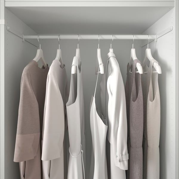 PLATSA wardrobe with 9 doors, white/Fonnes white, 140x57x261 cm