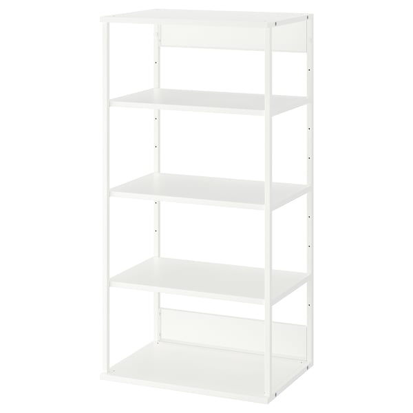 PLATSA open shelving unit, white, 60x40x120 cm